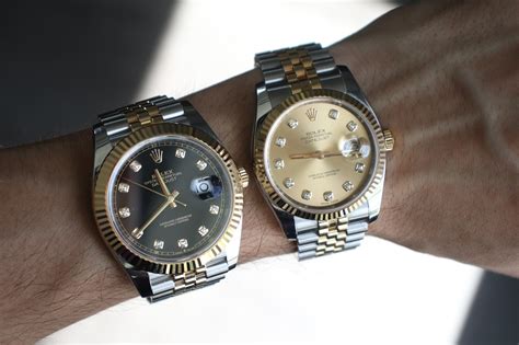 rolex on fat wrist|rolex datejust 36 vs 41.